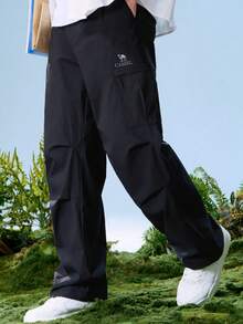 CAMEL CROWN Men's Hiking & Trekking Pants, Windproof, Waterproof, Anti-Static Casual Sports Pants For Spring & Summer, Multi-Functional Pockets Design - Phantom Black - View 4