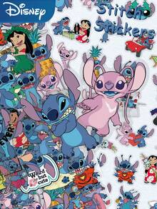 Disney 62张迪士尼史迪奇莉萝佩雷凯PET贴纸，趣味酷炫，适用于笔记本电脑、行李箱、滑板、手机、吉他等，卡通涂鸦贴纸，礼品玩具 - A - 查看 13