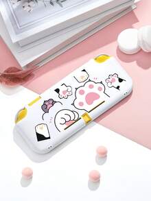 1 buah Casing Pelindung/Tempat Kartu Game/Dock/Penutup Debu dengan Desain Cakar Kucing Lucu untuk Switch2 (2025)/Switch/Switch OLED/Switch Lite, Kompatibel dengan Grip Joycon Kiri & Kanan yang Dapat Dilepas, Hadiah Terbaik untuk Gamer Switch - MultiWarna - View 4