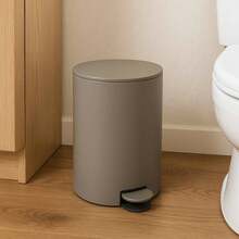 Interior Thùng đạp 3 lít Well Home Osaki, Taupe - Màu Xám nhạt - Xem 3