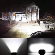 Pair Of 6000k Recessed Square LED Auxiliary Lights For Car And Motorcycle - A - View 7