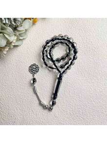 45颗透明亚克力珠伊斯兰念珠，适合日常祈祷和作为礼物 - 多色 - 查看 1