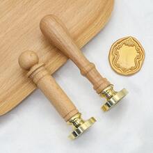 Wax Seal Stamp Brass Handle - Perfect For Love Letters, Invitations, Holiday Cards, Journals, Scrapbooking, DIY Crafts - Stamp Handle - View 3