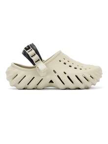 Crocs Unisex-Adult Echo Clog - Xương/Đen - Xem 6