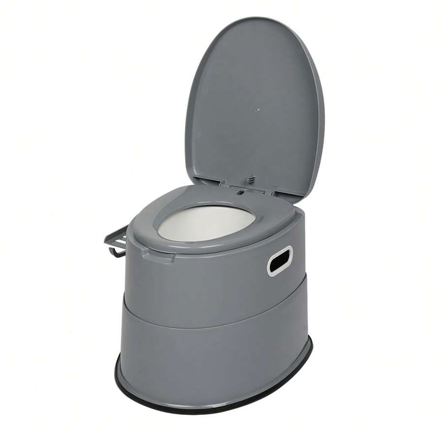 Feirrmimo Portable Toilet With Non-Slip Mat Grey For Camping Outdoor Waterproof Travel Folding Toilet,Camping Potty For Home/Camping/Boat/Hiking/Long Trips/Beach Use - Grey - View 1