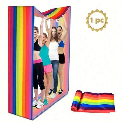 Juego de equipo de diseño a rayas para actividades cooperativas de varios participantes, regalo para fiestas, equipo para actividades al aire libre, adecuado para competencias de trabajo en equipo y desafíos grupales | Alfombra para actividades interiores/exteriores