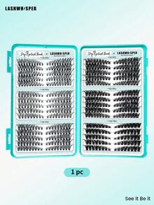 DIY睫毛教程，单簇假睫毛，自然可重复使用，适合初学者在家进行睫毛嫁接 - 彩色 - 查看 11