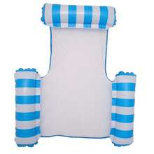 Inflatable Drainage Floating Chair, Dual-Use Beach Lounger With Backrest, Foldable Inflatable Pool Chair For Pool, Beach Party, Summer Outdoor Water Entertainment, Portable Floating Chair, Suitable As Summer Birthday Gift, Party Gift, Student Gift, Swimming Float Bed, Water Hammock, Lounge Chair, Water Floating Bed, Swimming Pool Summer Swimming Pool Water Recreation Accessories, Suitable For Water Resort Leisure, Inflatable Pool Hammock, Pool Inflatable, Beach Essentials, Pool Float - MultiWarna - View 8