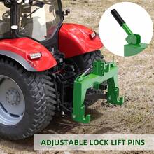 Huisuilinss 3-Point Quick Hitch With 2" Receiver&Extra Versatile Adapter,Adaptation To Category 1,No Bushing Required,3000LBS Lift Capacity,5 Level Adjustable Bolts & Reinforcing Rib Design - green - View 4