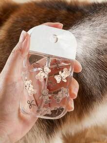 新款蝴蝶結圖案透明PET可重複填充旅行分裝瓶 -- 香水噴霧瓶、卸妝分裝瓶、保濕噴霧瓶；適用於指甲油去除劑、化妝水和卸妝液；可重複使用、旅行必備、完美的旅行伴侶、絕佳的節日禮物 - 彩色 - 查看 6