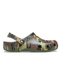 Crocs Unisex-Adult Classic Graphic Clogs - Army Green Camo - View 6
