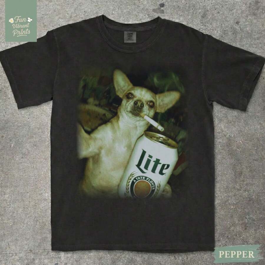 I Got That Dog In Me Chihuahua Shirt Dog Lover Gift Chihuahua Mom Vintag T-Shirt Funny Dog Shirt Funny M - 黑色 - 查看 1