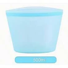 1 pieza Bolsas de almacenamiento de alimentos de silicona - Reutilizables, a prueba de fugas & Contenedores con cierre vertical para frescura - Esenciales de cocina, 17.6oz/35.2oz/52.8oz - Multicolor - Ver 14