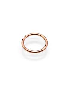 1pc Skin-Friendly Hypoallergenic Seamless Closed Titanium Steel Lip Ring Nose Ring Punk Snap Earring, Unisex Body Piercing Earring Nose Ring Lip Ring Universal Ring - Closed Lip Ring - View 36