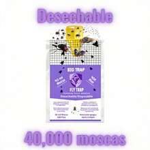 Trampas de Moscas Big Desechable Para Ganado Una Pieza Fácil de Instalar Uso Temporal Diseño Eficiente Atracción Rápida Ideal para Exteriores Control de Insectos - 1 Pza - Ver 2