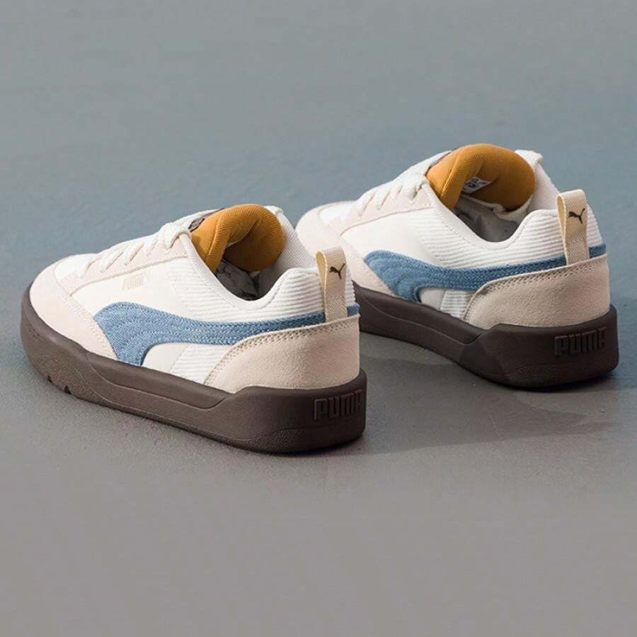 Puma Unisex Lightweight & Comfortable Sneakers, Park Lifestyle OG PRM Low-Top Casual Everyday Shoes, Style No. 405264-01 - Warm White-snow White-khaki - View 1