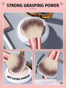 39pcs Makeup Brush Set, High Quality Synthetic Foundation Powder, Concealer, Eyeshadow, Blush Brushes And Makeup Sponges, Travel Friendly Gift Set - Multicolor - View 4