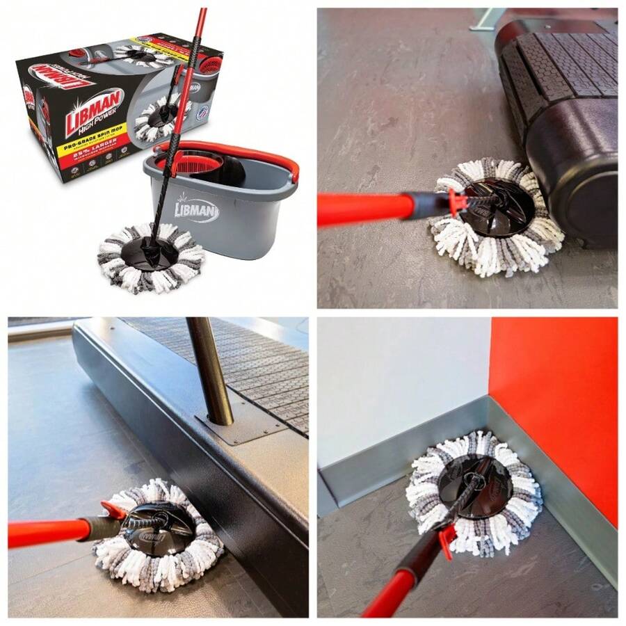 High Power Professional Microfiber Spin Mop System With Bucket And Wringer - 1 - View 1
