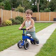Bicicleta de equilibrio  para bebés de 1 año, regalos para niñas, bicicleta de equilibrio para niños de 10 a 36 meses, sin pedales, 4 ruedas silenciosas y asiento suave, juguetes de - Multicolor - Ver 5