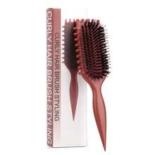 Hair brushes-EU+UK 卷发造型梳，防静电透气梳，干湿两用，按摩头皮，打造卷发造型，增加蓬松度，吹干造型 - 彩色 - 查看 10
