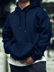 Thin Fleece Men's Hoodie - Autumn Winter Long Sleeve Sweatshirt - Floral Lung Print T-Shirt - Youth Long Sleeve - Halloween Gift - Christmas Gift - Birthday Present Choice; YHWH Our Very Breath Speaks His Name Design - Comfortable Casual Top For Men - Streetwear Style - Perfect For Daily Wear And Special Occasions - High Quality Material - Unique Christian Faith Apparel - Ideal For Layering - Stylish And Warm - Suitable For Various Activities - Enhance Your Look With This Versatile Piece - Màu xanh hải quân - Xem 2