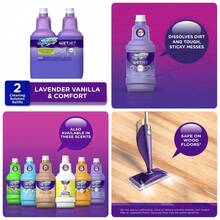 Wet Jet Mop Refill Solution For Wood Laminate Tile Floors Lavender Scent 42.2 Fl Oz 2 Pack - 1 - Xem 2