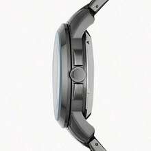 Reloj de cuarzo para hombre Fossil, serie Grant, caja de acero inoxidable/cristal resistente a los arañazos, ME1146 - Gris - Ver 3