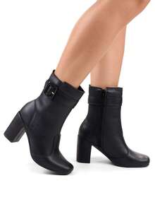 Women Ankle Boots & Booties - 黑色 - 查看 2
