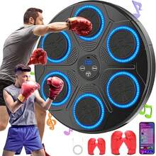 Smart Boxing Device, Reaction Target For Kids And Adults With Adjustable RGB Light Speed, Electronic Wall Mounted Boxing Target - Blue - View 1