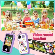 3-12 Years Old Kids Smart Phone Toy, Unicorn Design, Christmas & Birthday Gift, 2.8" Touch Screen, Dual Cameras, Games, Music Player And 32GB Memory Card - Multicolor - View 4