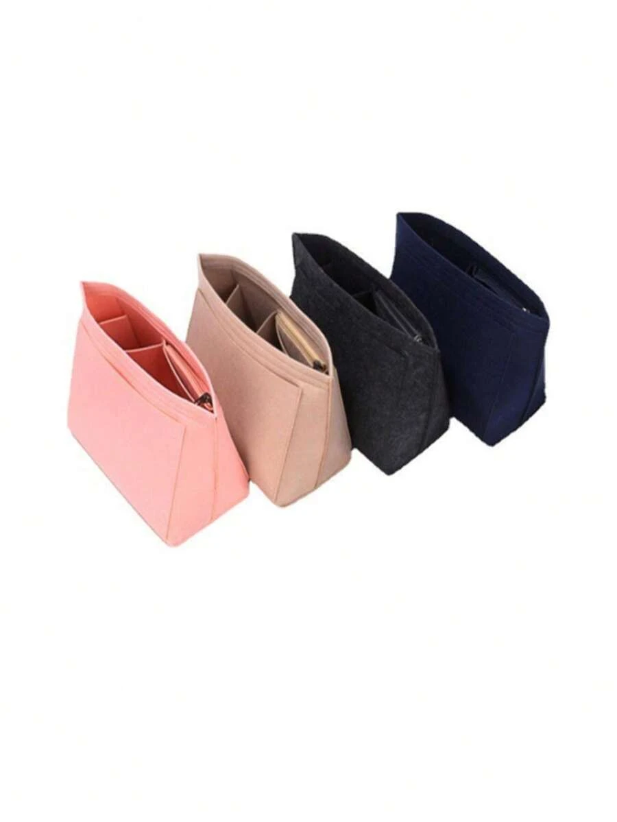 Bolso de tote grande Skycare - Organizador de forro de fieltro de alta calidad, perfecto para artículos esenciales, rosa - Rosa - Ver 1