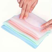 1 pieza Bolsas de almacenamiento de alimentos de silicona - Reutilizables, a prueba de fugas & Contenedores con cierre vertical para frescura - Esenciales de cocina, 17.6oz/35.2oz/52.8oz - Multicolor - Ver 6