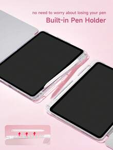 1pc Minimalist Bowknot Design Foldable Flat Tablet Protective Case, Multi-Angle Rotating Stand Tablet Cover, Compatible With 2025/10th Gen/10.2" Pro 11 2021/2020/Mini 6&7, Galaxy Tab A8 10.5" 2022, With Pen Slot, Anti-Drop, Tablet Stand Protective Shell, Romantic & Practical Gift For Tablet Users - Multicolor - View 6