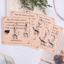 2/5/10pcs Positive Camel Keychain, Camel Print Inspirational Card, Ramadan Encouragement Token. Best Team Keychain Gift Set, Motivational Gift For Friends, Family, Loved Ones, Classmates And Colleagues - "Celebrate Your Past Resilience, Accompany Your Future Journey" - Multicolor - View 13