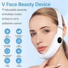 Electric V-Line Face Massager 6 Modes Facial Vibration Massager Face Lift Tools 400mAh - White - View 3