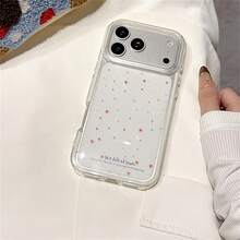 1pc Transparent Starry Sky Phone Case - Shockproof Cover, Minimalist Celestial Aesthetic Compatible With IPhone17/17Air/17PRO/17PROMAX/16/7/8/11/12/13/14/15/X/XR/Xs/Plus/Pro/Pro Max/SE2 - Multicolor - View 5