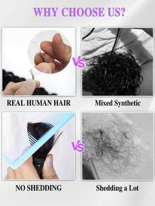 Cabello brasileño virgen de grado 10A, rizado y ondulado, de 12 a 20 pulgadas, adecuado para trenzas bohemias y trenzas onduladas húmedas - Natural Black - Ver 9