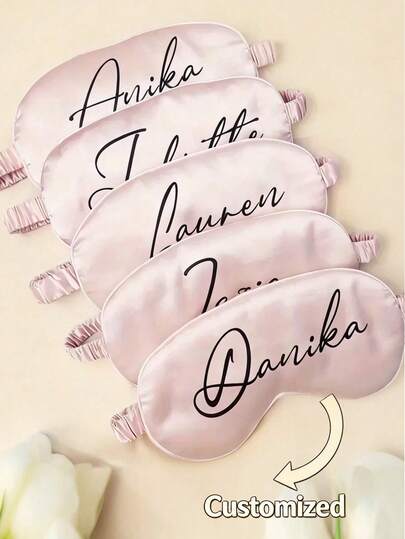 Antifaz de satén personalizado - Regalo personalizado para damas de honor para la fiesta de boda, antifaz personalizado, antifaz de sueño de satén, favor de fiesta de damas de honor, regalo de boda personalizado, antifaz de sueño del equipo de la novia, favor de despedida de soltera, regalo de boda para ella, antifaz monogramado, antifaz de viaje, cubierta para los ojos con nombre personalizado, favor de ducha nupcial, antifaz de sueño para mujeres, favor de despedida de soltera para ella