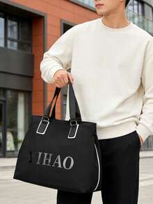 Men's Large Capacity Travel Bag, New Korean Version Handbag, Shoulder Bag, Commuter Briefcase, Casual Tote Bag - Multicolor - View 3