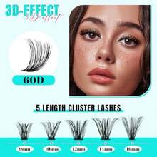 False Eyelashes And Adhesives Kits - Negro - View 2