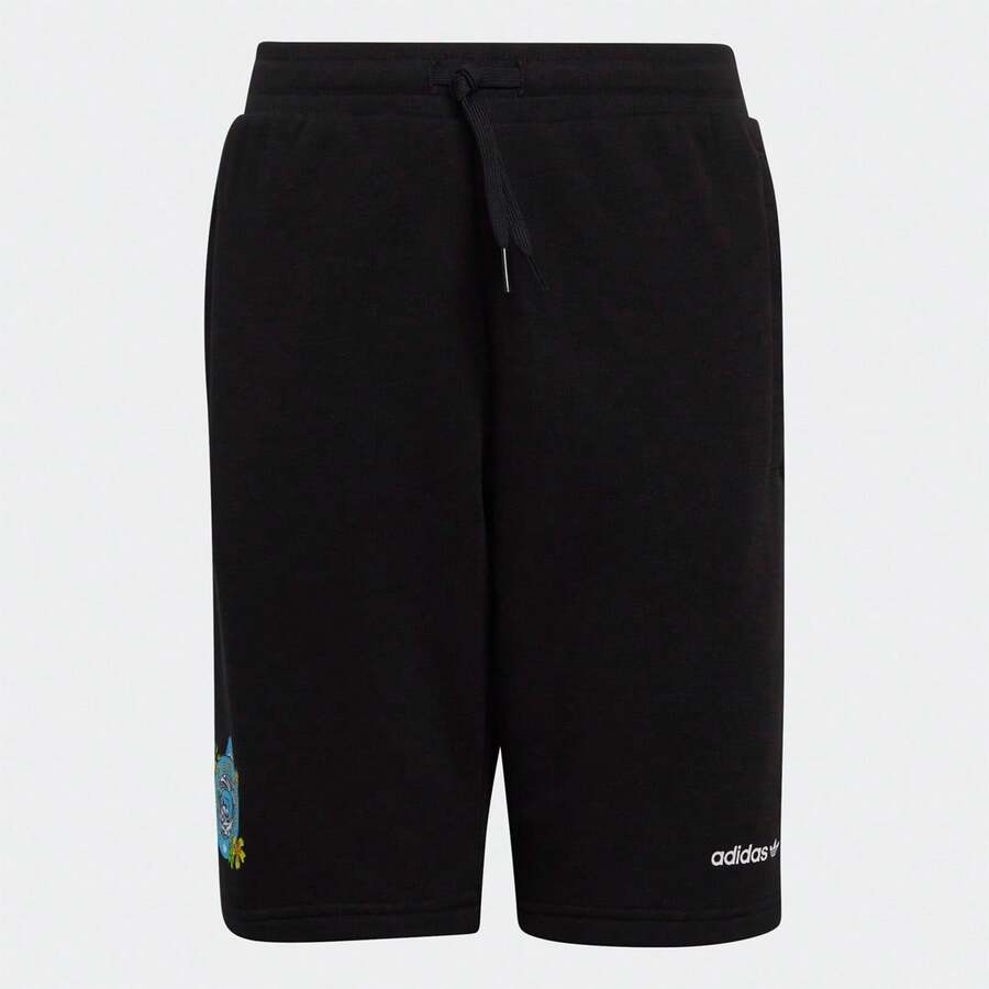 Adidas Young Boy Graphic Stoked Beach Shorts - Black - View 1