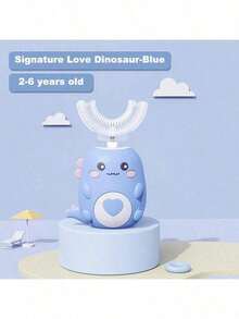 1pc Set - Mini Portable Cartoon Dinosaur 360° Cleaning Device, 360° Full Mouth Auto Cleaning, IPX7 Waterproof Design, 150mAh Battery Capacity, Perfect Birthday Gift For Boys And Girls. Multi-Mode High-Frequency Vibration, Paired With IPX7 Waterproof Design, Making It The Perfect Gift For Family And Friends On Christmas Or Halloween. - Multicolor - View 12