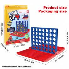 Juego de 4 en línea, juegos de mesa interactivos para adultos, juguetes de estrategia divertidos, regalo ideal para reuniones familiares y fiestas - Multicolor - Ver 12