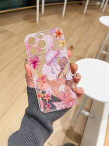 1pc Transparent Thick Anti-Drop UV Painted TPU Phone Case With Minimalist Cute Sea Turtle & Ocean Elements Design, Suitable For IPhone17/Air/17Pro/17Promax, IPhone16/16Plus/16Pro/16Promax, IPhone15/15Plus/15Pro/15Promax, Galaxy S25 Ultra, S24 Ultra, S22, S21 Ultra, S21 FE 5G, S23, S23+, S23 Ultra, S24, S21 Ultra/Pixel8/Pixel9/Pixel10PROXL Series, Provides Lens Protection And Can Be Used As A Protective Cover, Ideal Gift For New Year, Christmas, Halloween Or Valentine's Day - Multicolor - View 5