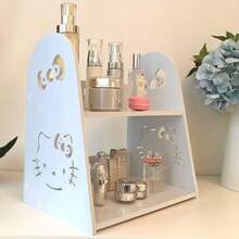 SANRIO (Authorized) Multi-Functional Desktop Storage Rack, Multi-Layer Shelving, Student Bookshelf, Home/Dorm Organizer For Books & Cosmetics, Perfect Gift - Multicolor - View 6