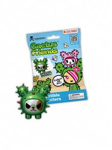 Tokidoki 仙人掌朋友盲盒 9 收藏版 3D 乙烯基人偶盲袋 可爱滴水风格 PVC 迷你神秘玩具人偶 成人款 Tokidoki 官方设计师艺术玩具 桌面摆件 1个 - 彩色 - 查看 2