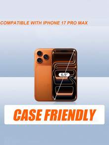 3片装磨砂高清钢化玻璃屏幕保护膜，全覆盖，防刮花，防碎裂，防水，防指纹，兼容 17 Pro Max/17 Pro/17 Air/17/16 Pro Max/16/16 Pro/16 Plus/15/14/13/12/11/17e及其他型号 - 無色 - 查看 4