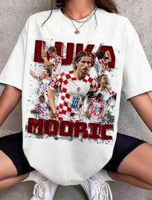 Bootleg Design T-Shirt, Football T-Shirt,  T-Shirt, Barcelona, Barça, Argentina, World Cup, Paris Saint Germain, - 白色 5 - 查看 2