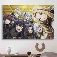 Framed The Eminence In Shadow Anime Poster Canvas Wall Art Dramatic Character Art With Dynamic Poses & Expressions -  Anime Decor For Bedroom, Living Room, Office For Living Room, Bedroom, Kitchen,Restroom Decoration - Encadré - Voir 1