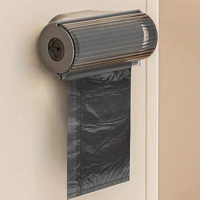 1 pieza Dispensador de bolsas de basura, soporte de pared para bolsas de plástico para cocina y baño, contenedor de almacenamiento de bolsas de supermercado, accesorios de cocina